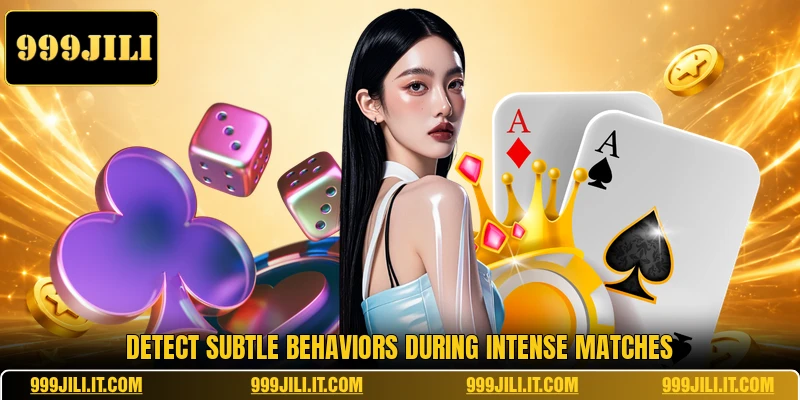 Detect subtle behaviors during intense matches