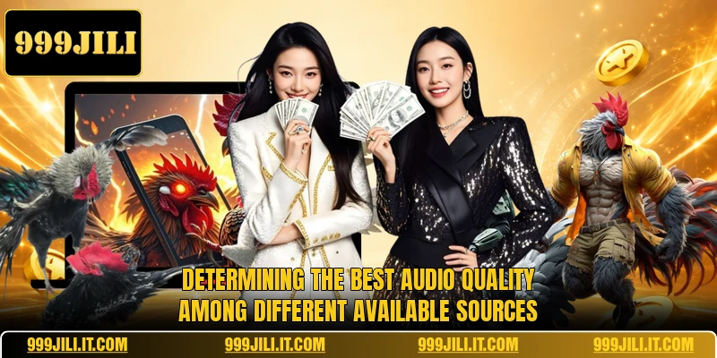 Determining the best audio quality among different available sources