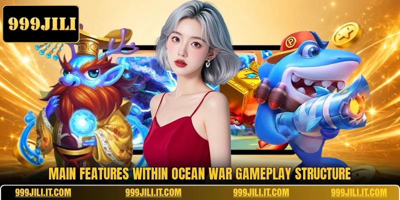 Main features within Ocean War gameplay structure