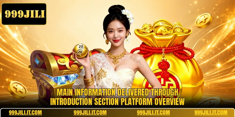 Main information delivered through Introduction section platform overview
