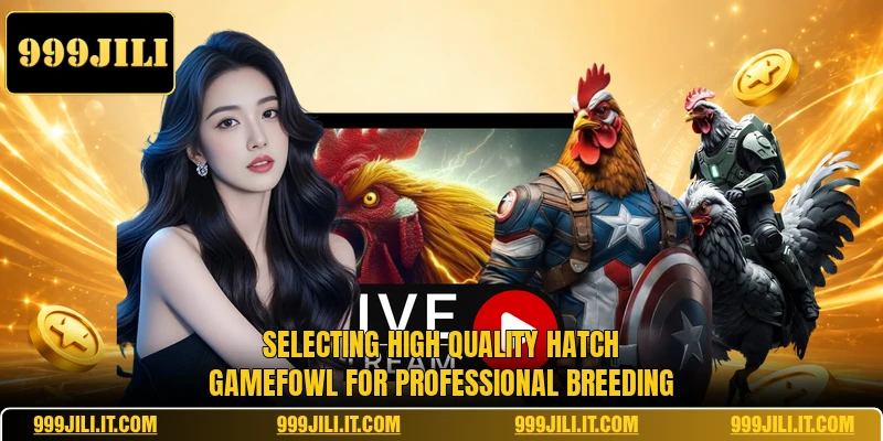 Selecting high quality hatch gamefowl for professional breeding
